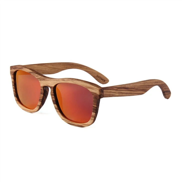 Gafas de sol de bambú polarizadas de moda