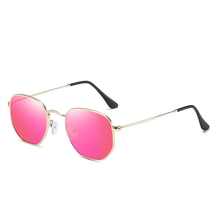 Retro Round Geometric Polarized Sunglasses