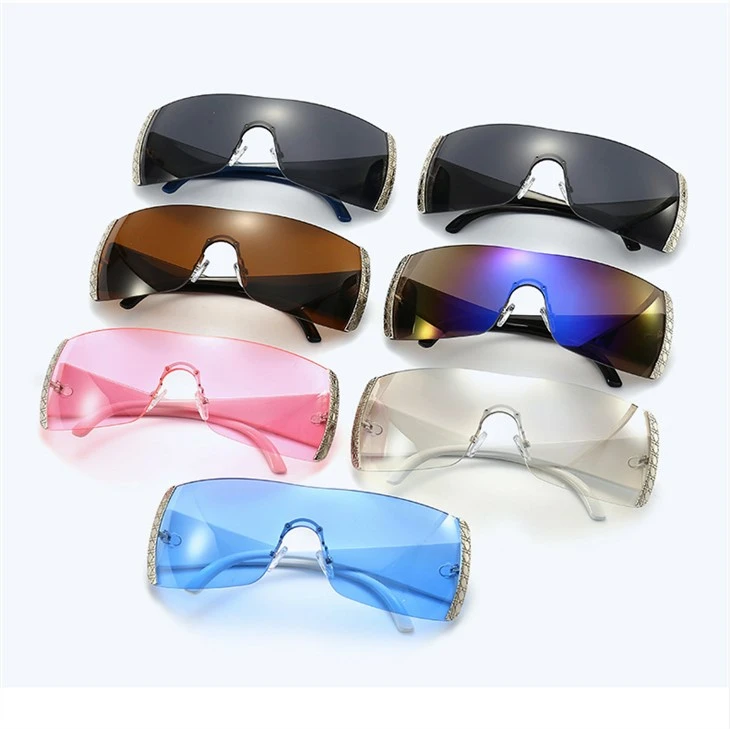 Gafas de sol cuadradas Y2k