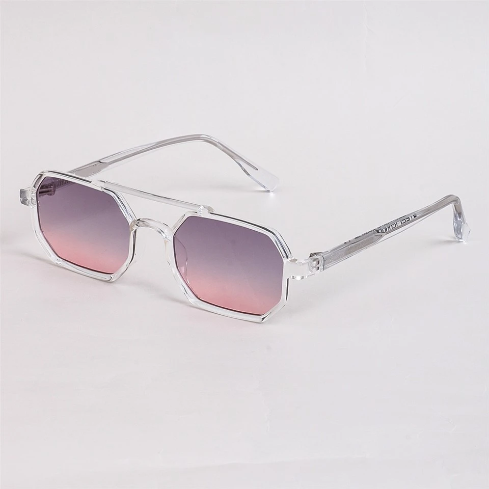 Gafas de sol de aviador transparentes